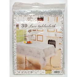 Скатертина 3D Jacguard "HOME PLUS" з мереживної тканини (120х152см)