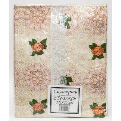 Скатерть "Де-люкс" клеенка на тканевой основе (140 х 220 см)