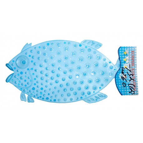 Силіконовий килимок для ванної кімнати "Fish" на присосках.